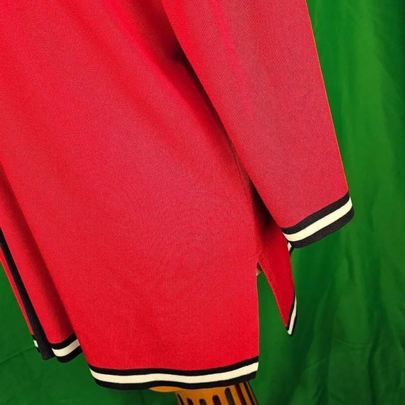 Exclusively Misook Woman Womens‎ Red Black Cardigan 1X - Picture 3 of 5